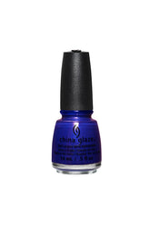 Deep blue nail lacquer bottle in Combat blue variant from China Glaze in 0.5-ounce size
